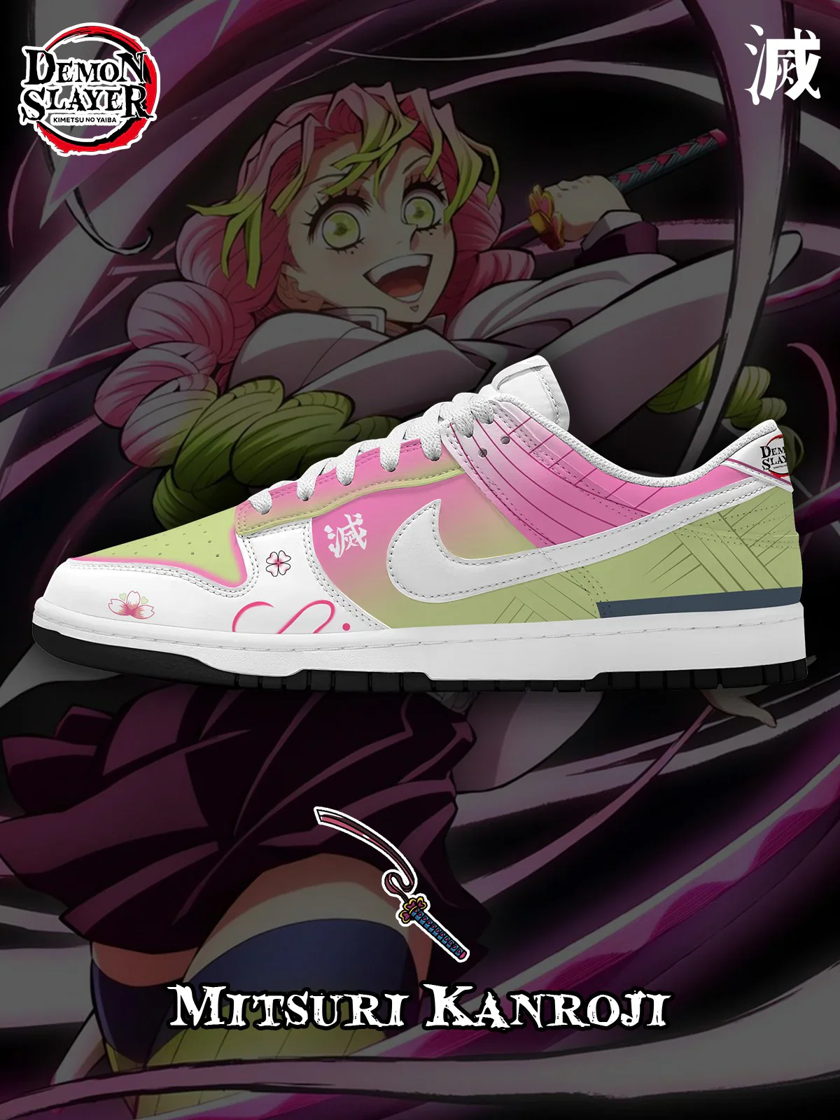 Mitsuri Kanroji Design Shoes DK
