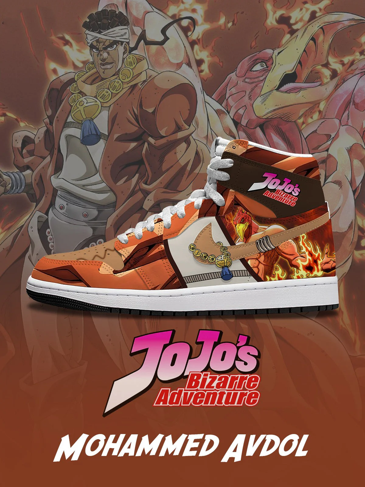 Mohammed Avdol V.2 Custom High-Top Sneakers Design Shoes J1