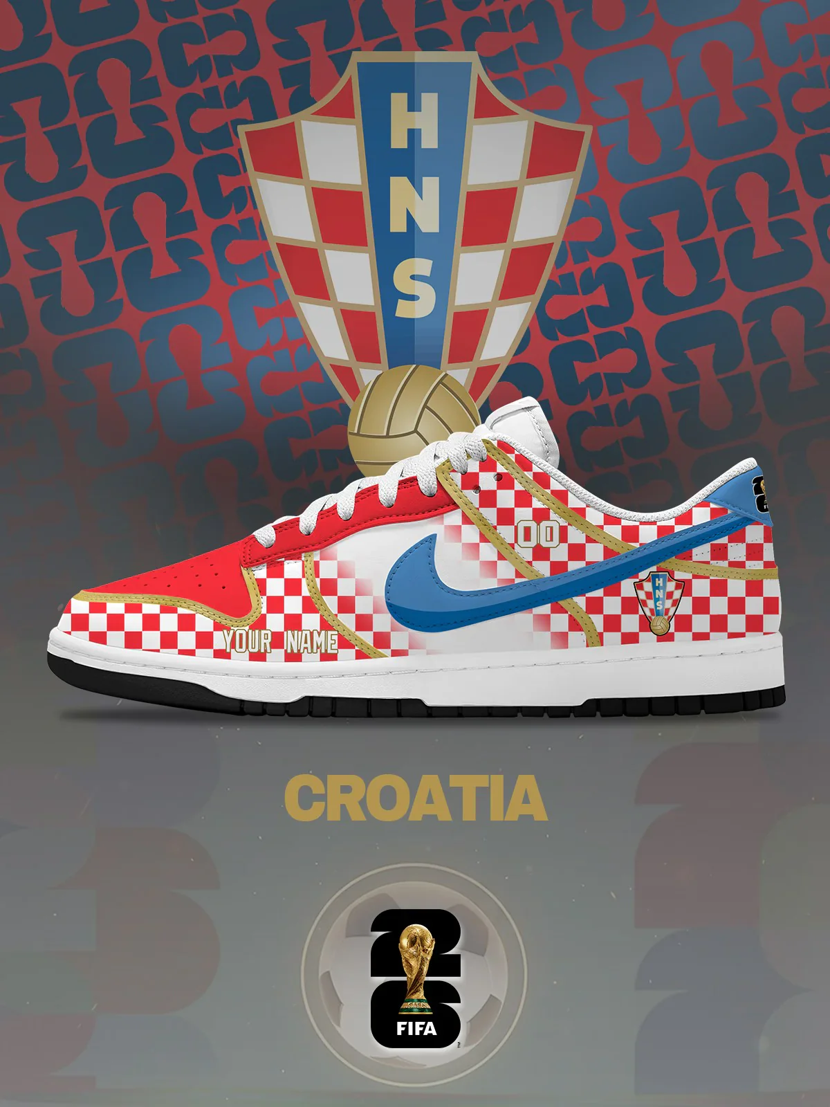 World Cup 2026 Croatia Design Shoes DK