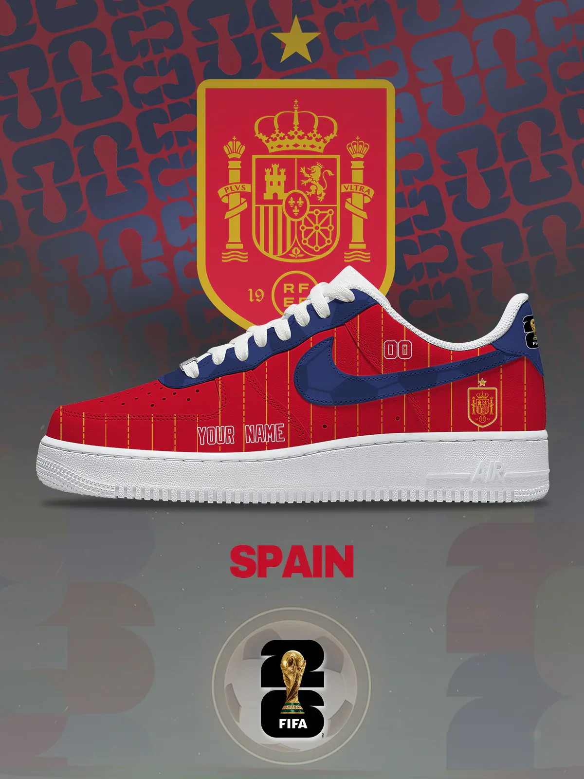 World Cup 2026 Spain Design Shoes F1