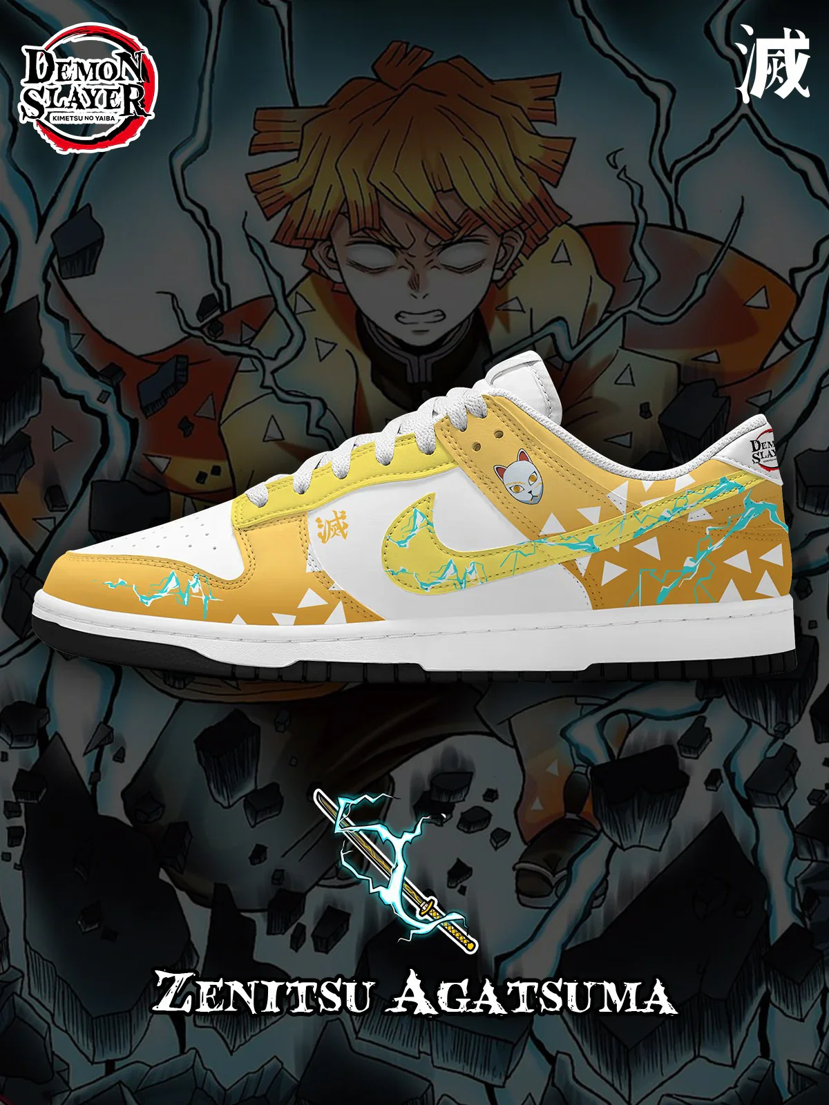 Zenitsu Agatsuma  Design Shoes DK